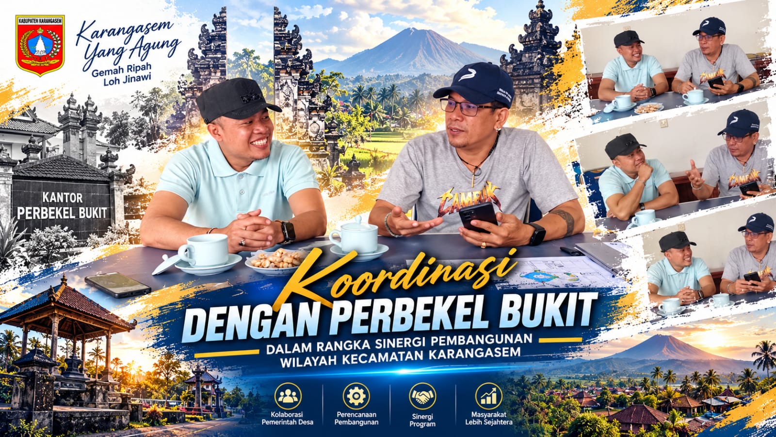 Koordinasi Dengan Perbekel Desa Bukit