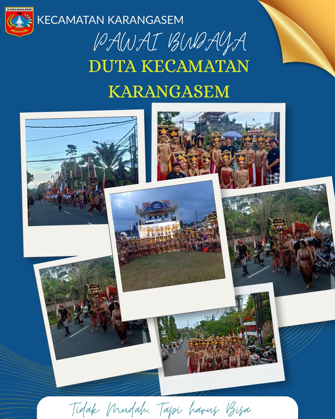 Pawai Budaya Serangkaian HUT Kota Amlapura ke-386 Duta Kecamatan Karangasem